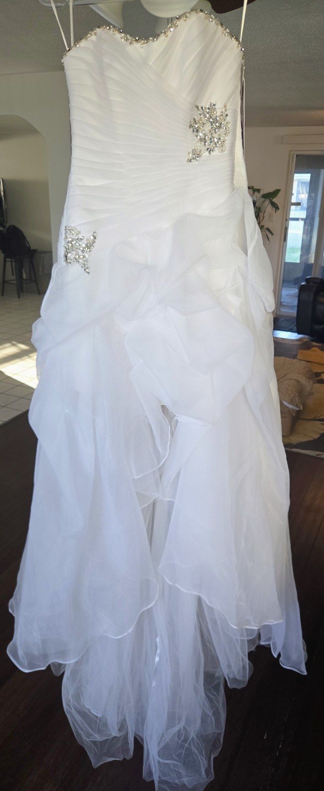 Mori Lee Voyage Beaded Formal Dress – Size 4 – White NWT – Madeline Gardner