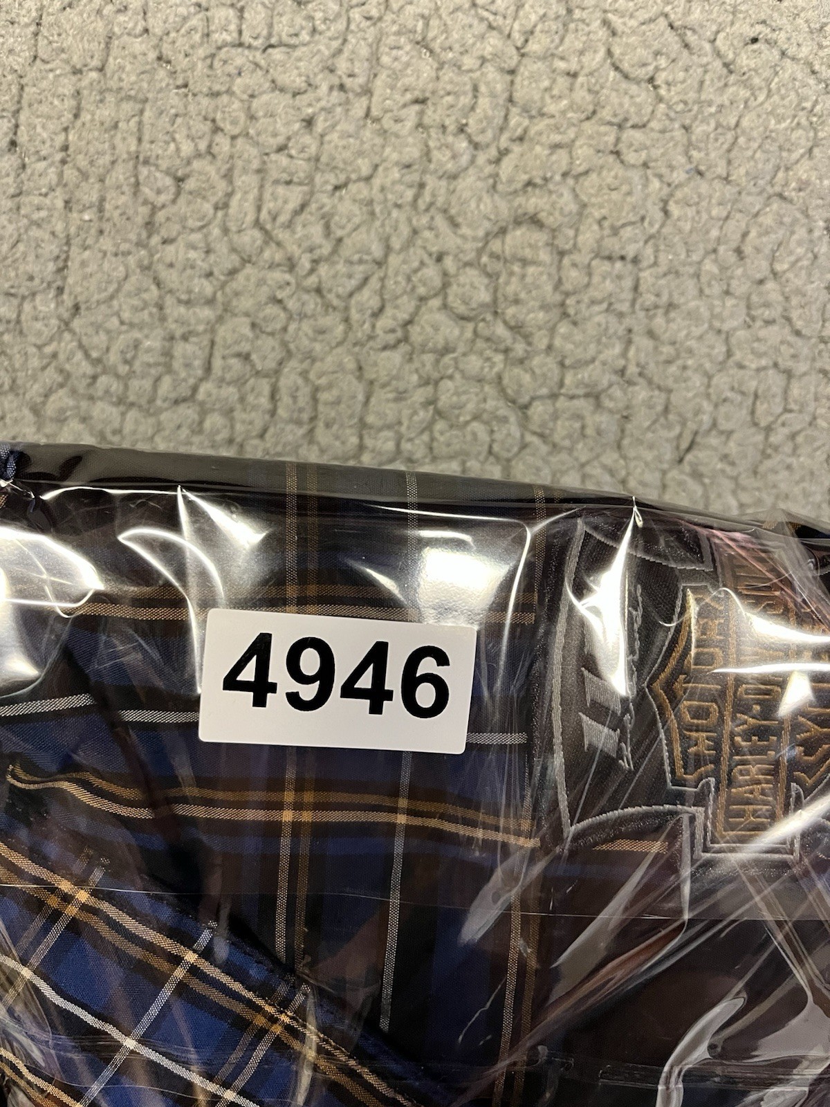 Harley-Davidson Mens Shirt Size M Blue Plaid Short Sleeve Button Down 115 Years