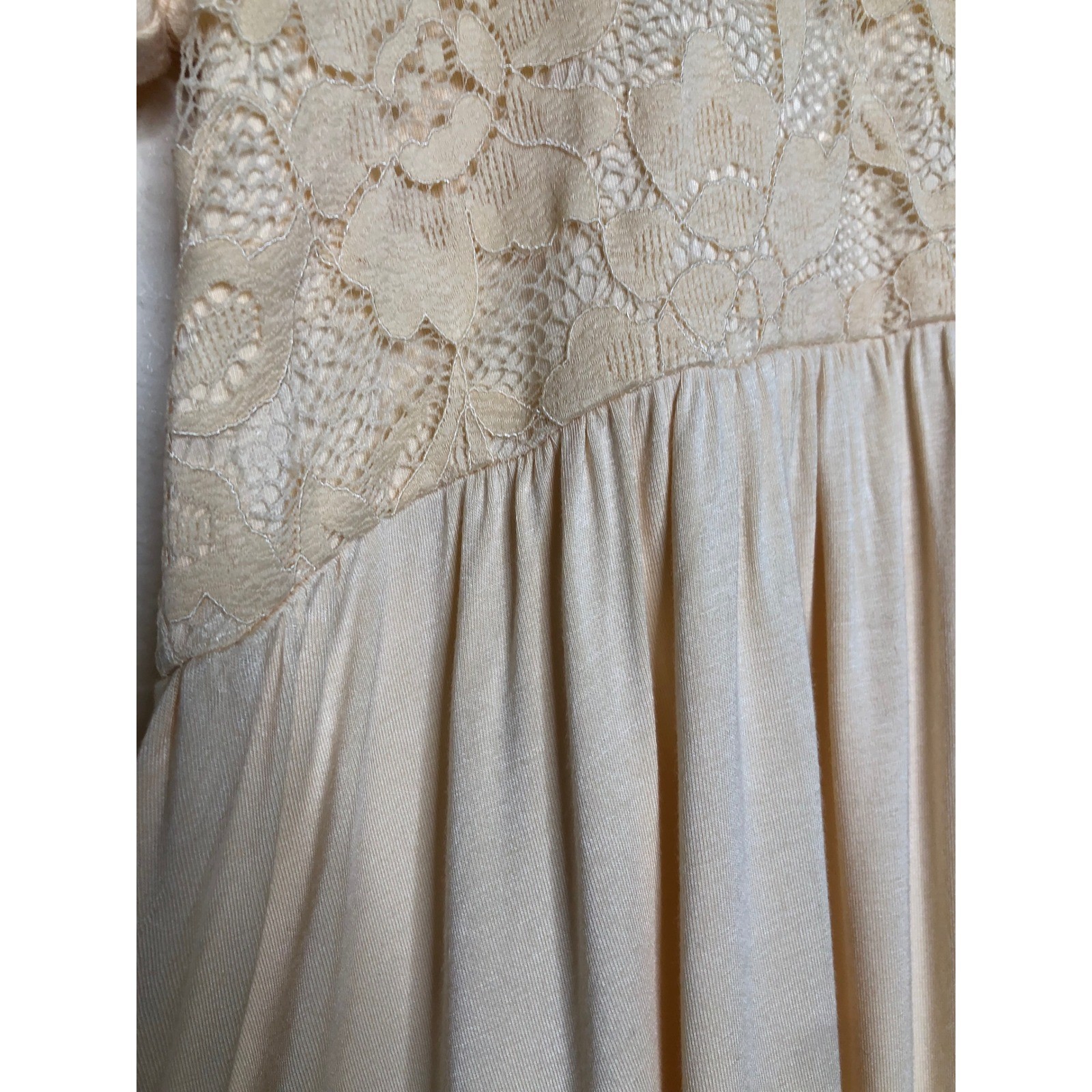 Torrid Super Soft Knits Babydoll Knit V-Neck Lace Flare Sleeve Top 3X Romantic
