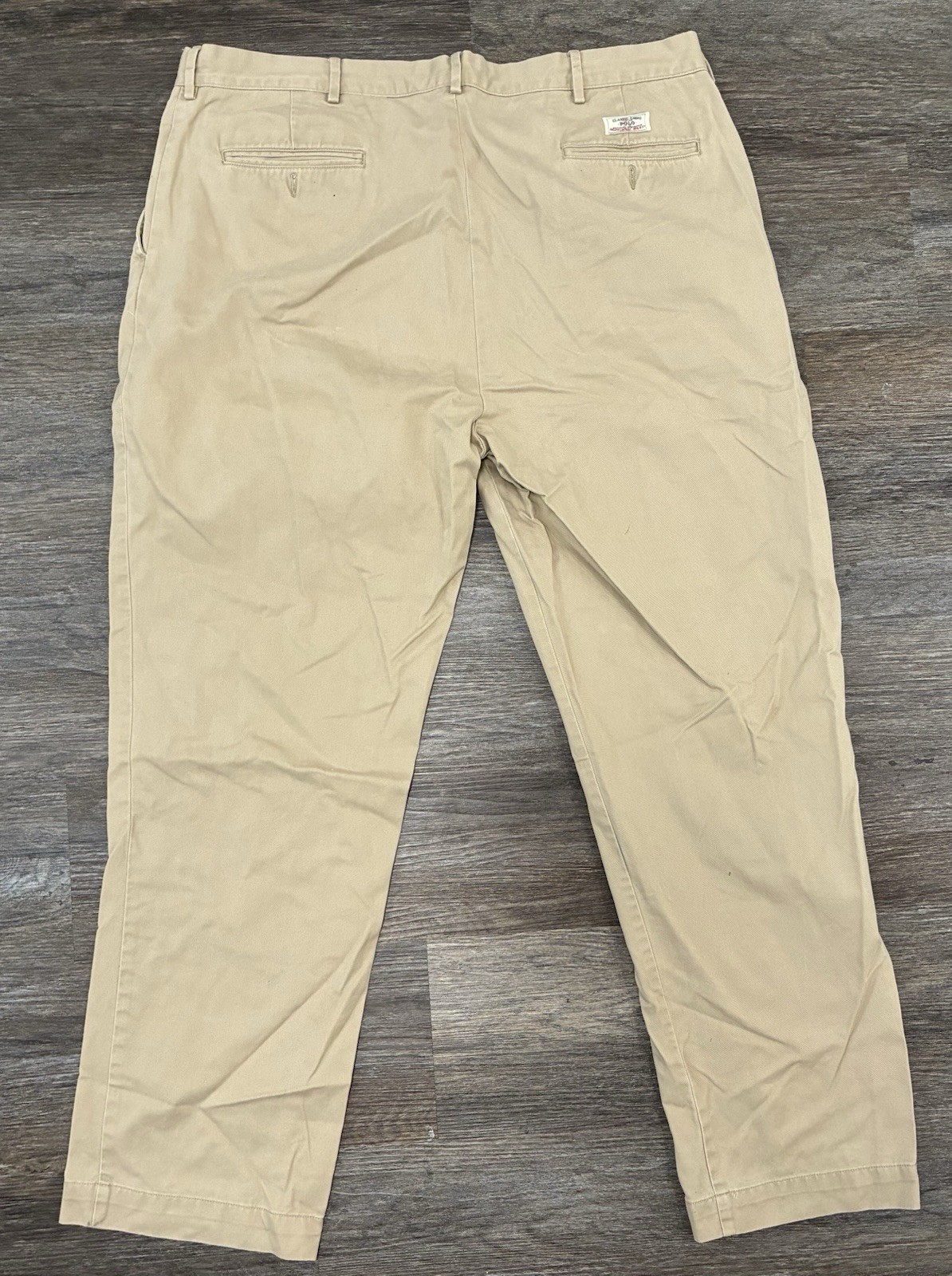 Polo Ralph Lauren Men’s Beige Chino Twill Cotton Pants 40/32 Classic Straight