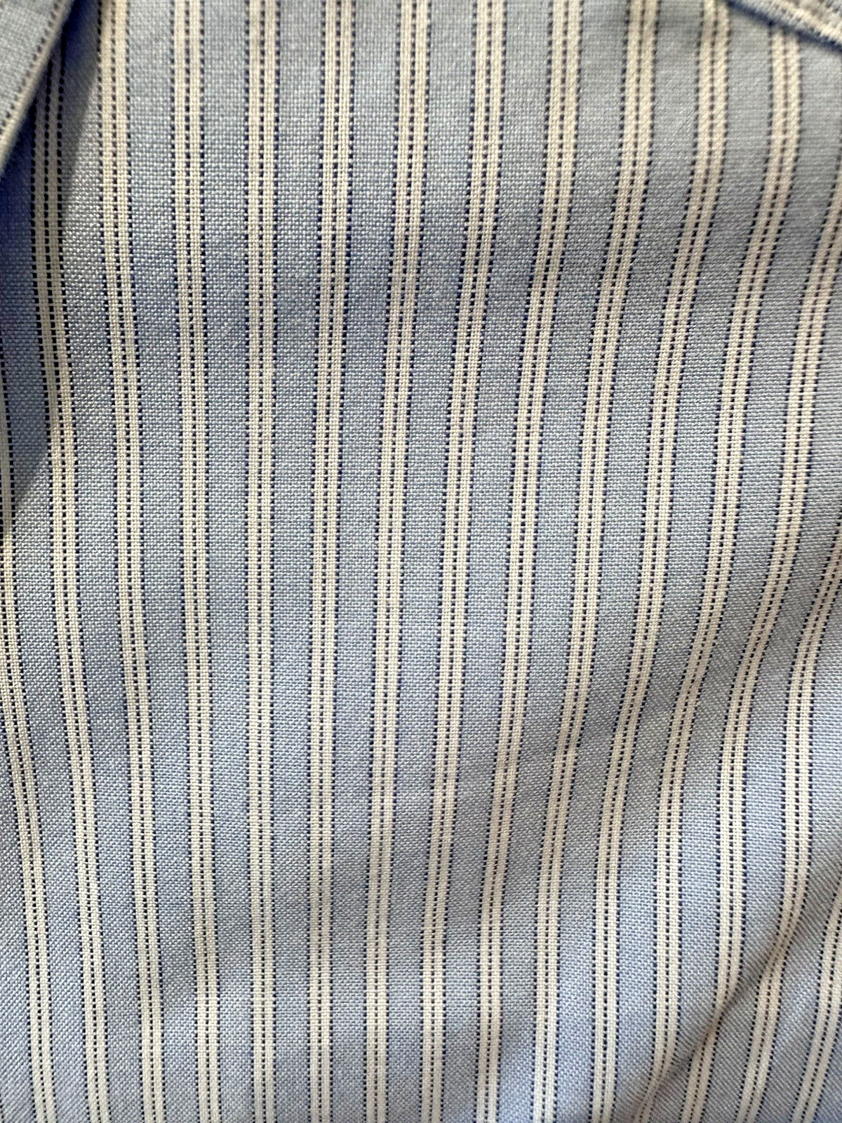 JMcLaughlin Blue w White Stripes Button Down Medium