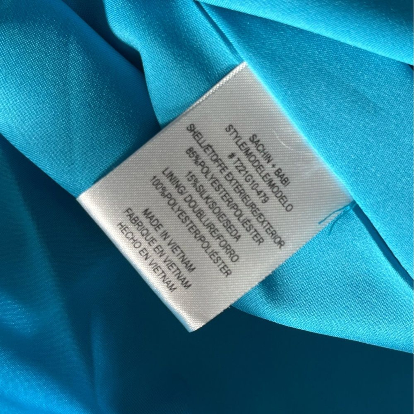 NWT Sachin & Babi Clarissa One Shoulder Full Skirt Ballgown Pockets, MSRP $1195