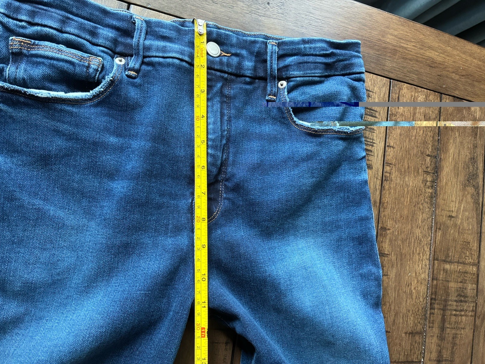 Good American Soft Tech Good Classic High-Rise Bootcut western Jeans Stretch 12