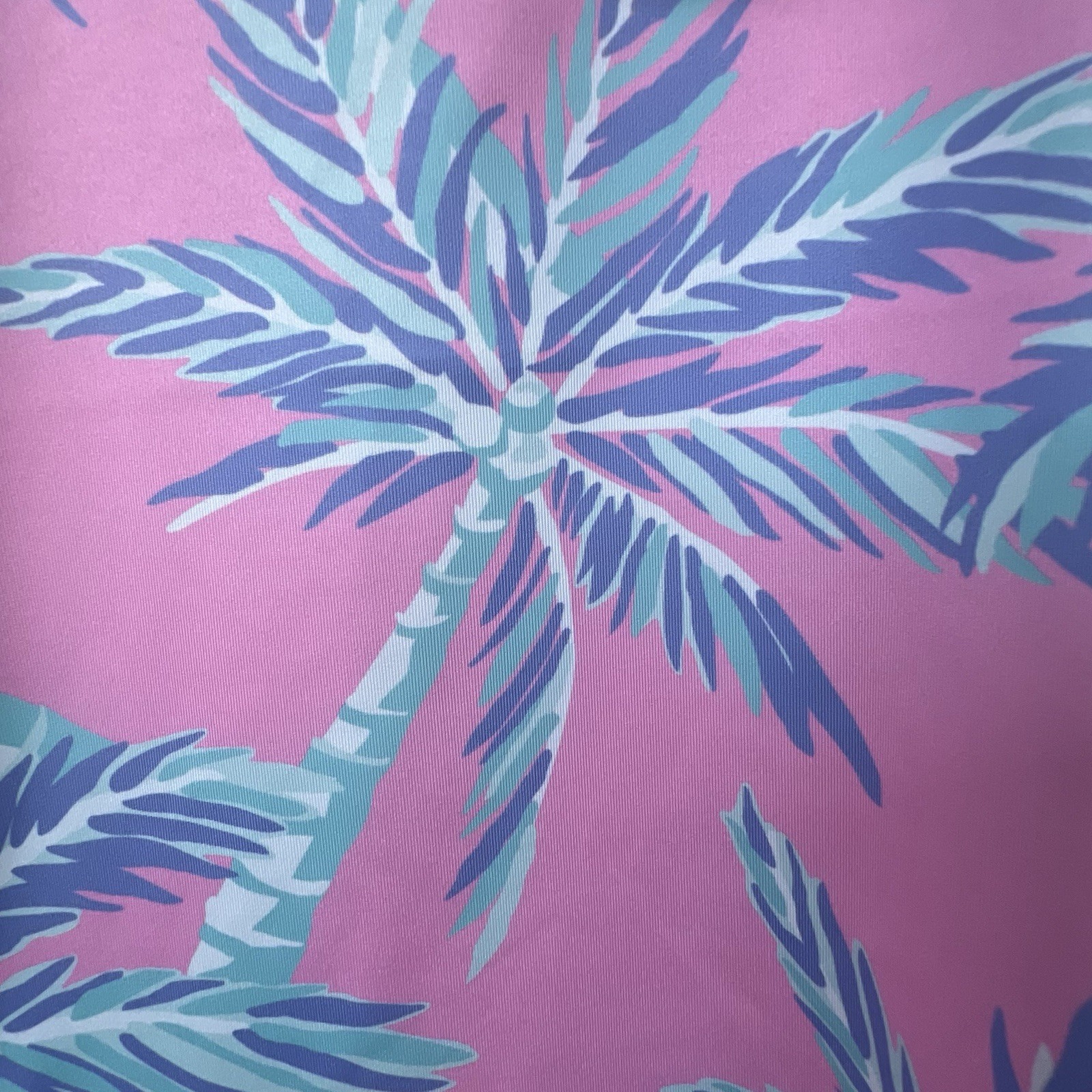 Ana Clare Active UPF 50 Women’s Golf Tennis Polo Palm Tree Print Size Ext. Small