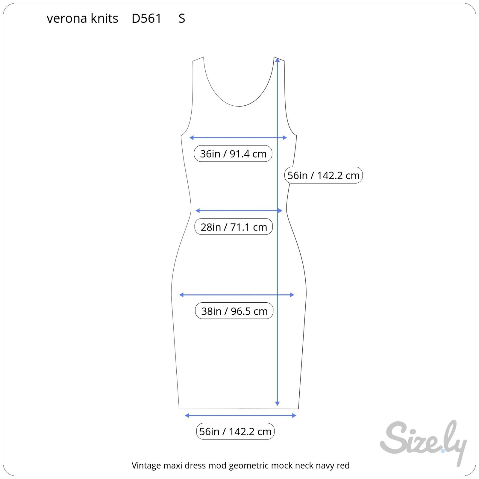 maxi dress mod geometric mock neck navy red
