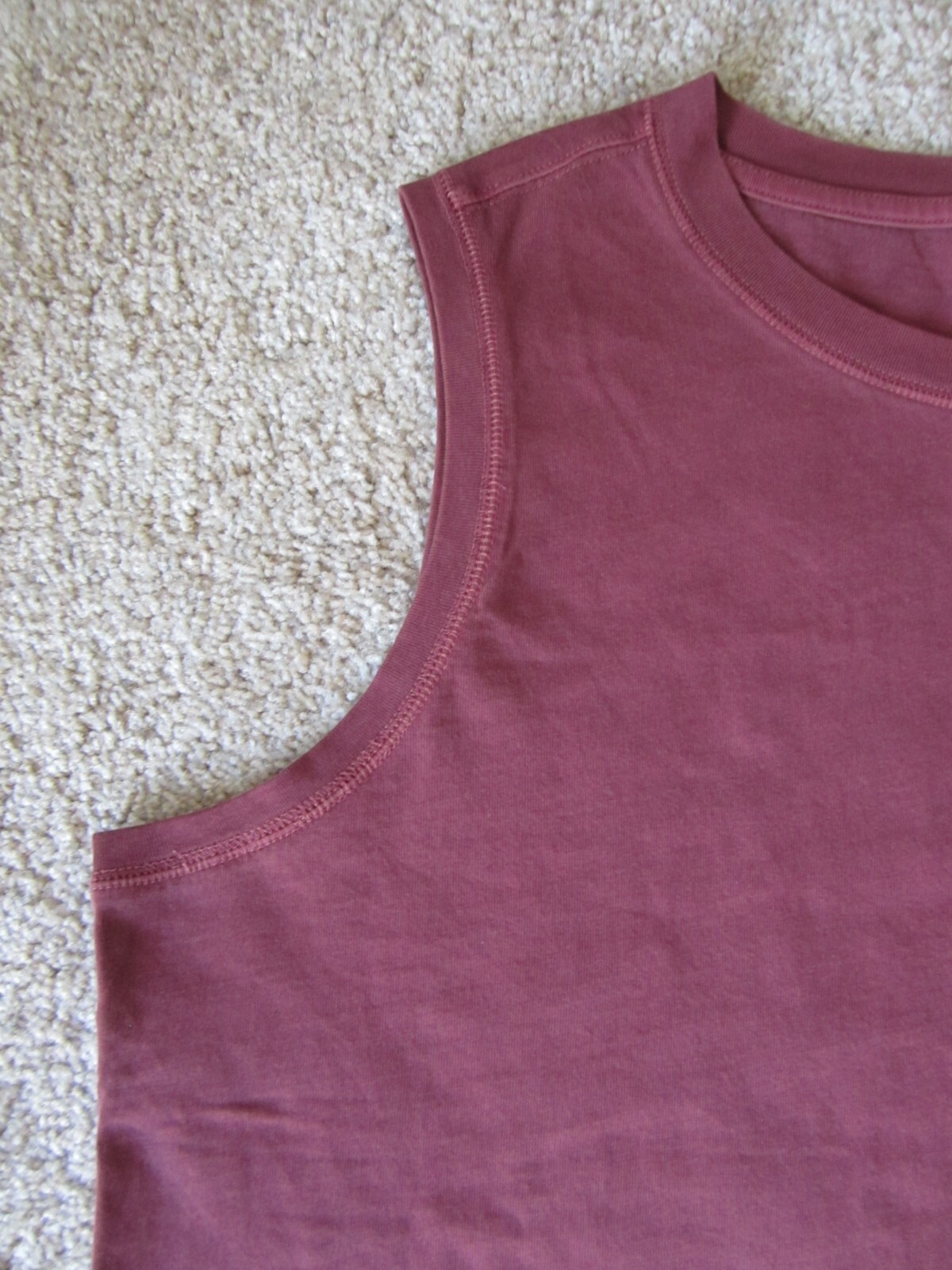 Old Navy women’s XL wine red purple boxy cotton tank top