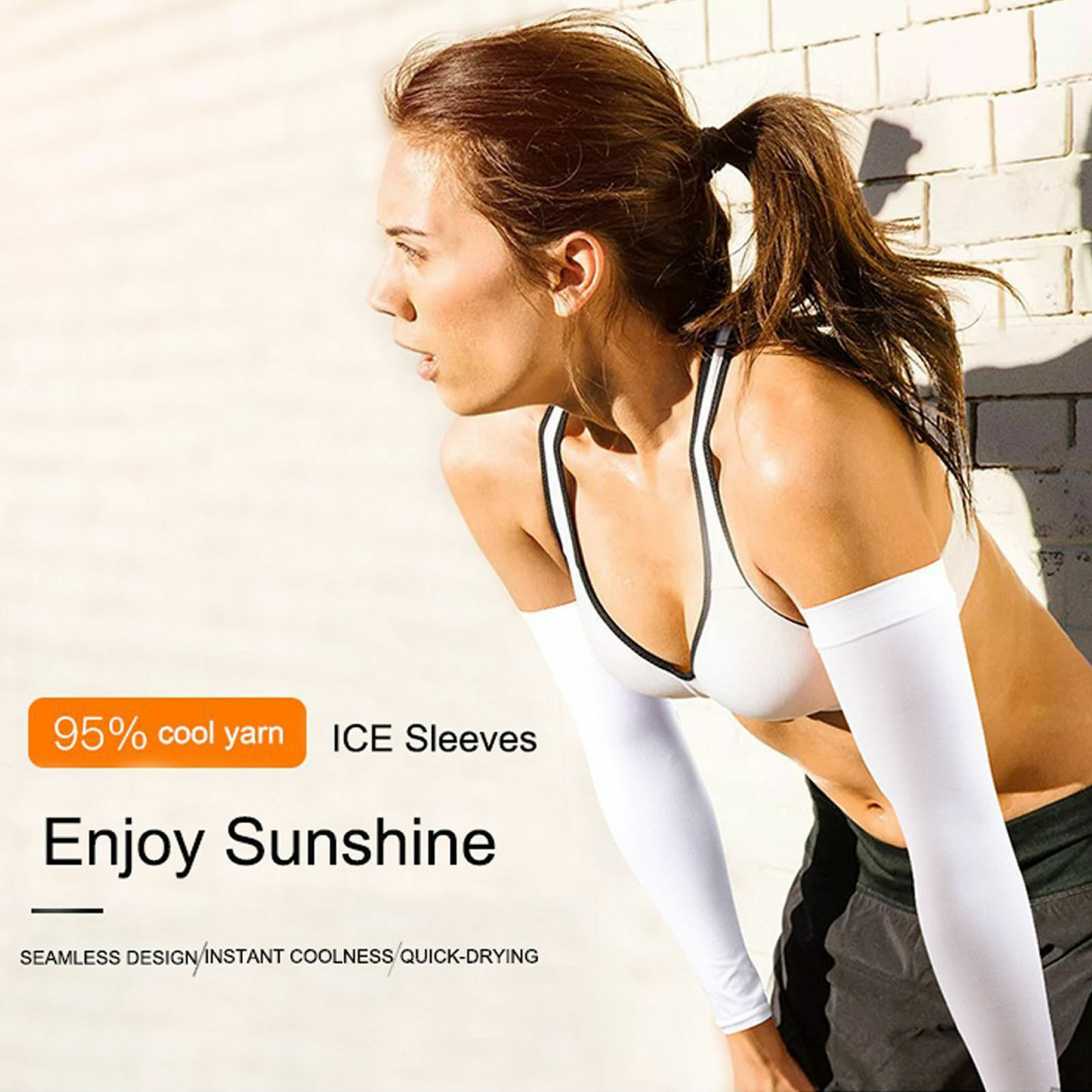 UV Sun Protection Arm Sleeves Tattoo Cover Up UPF 50 Compression Cooling Sleeve