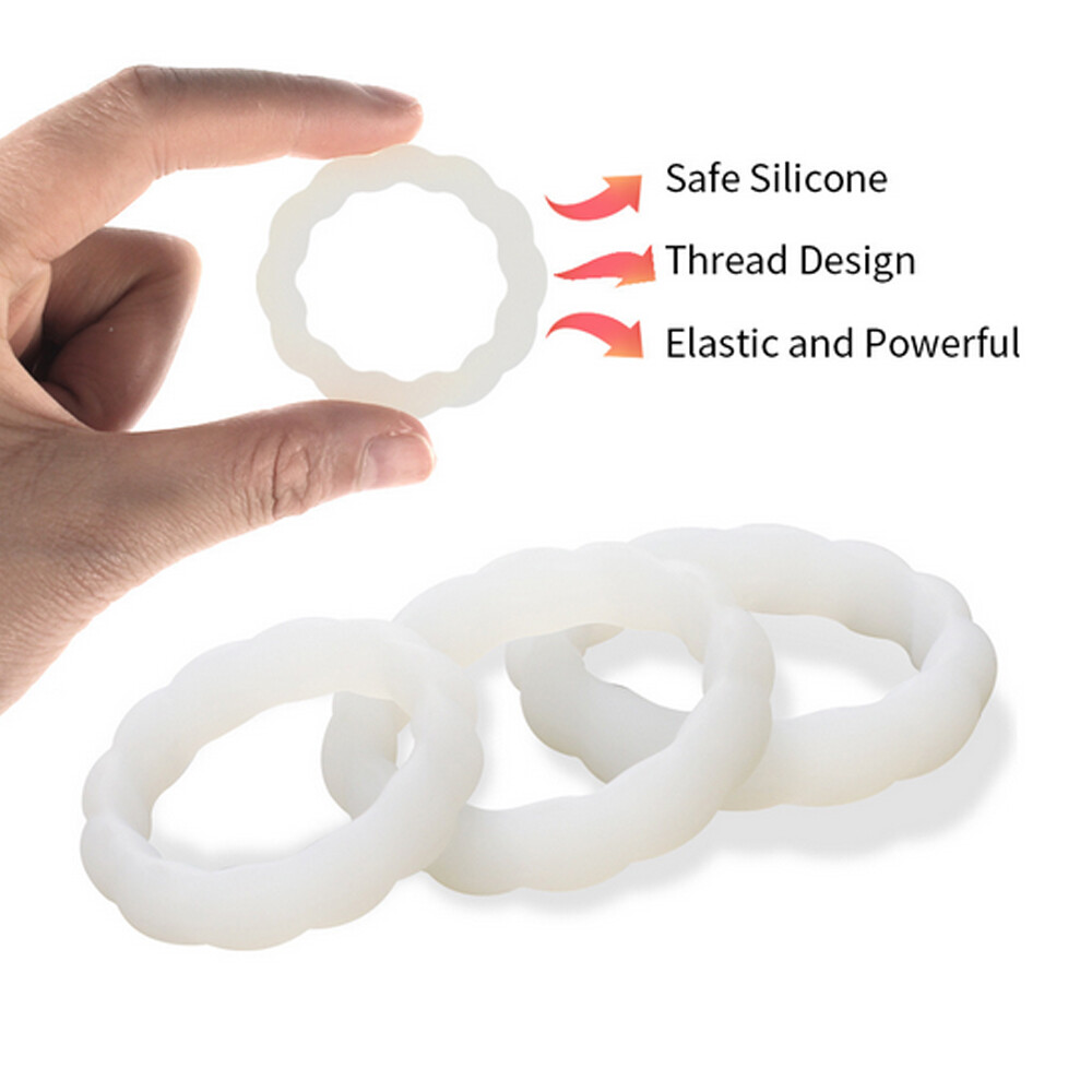 3pcs Male Performance Enhancement Ring Soft and Elastic Underwear Thong Circle