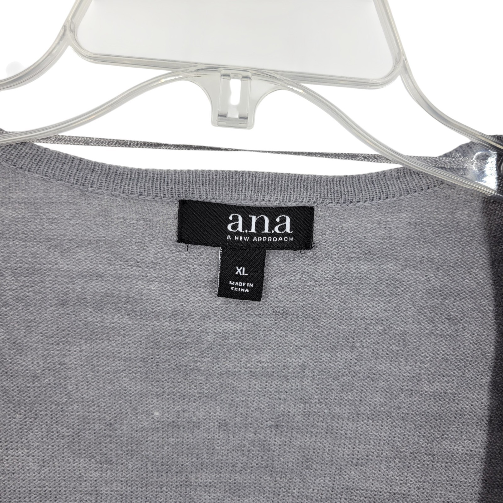 A.N.A Open Front Lightweight Drape Cardigan XL Relaxed Fit Minimalist Layering