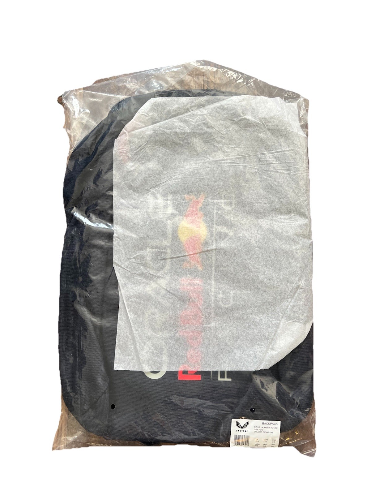 Red Bull Racing Fold Away Backpack Bag F1 Oracle Night Sky Navy Blue Lightweight