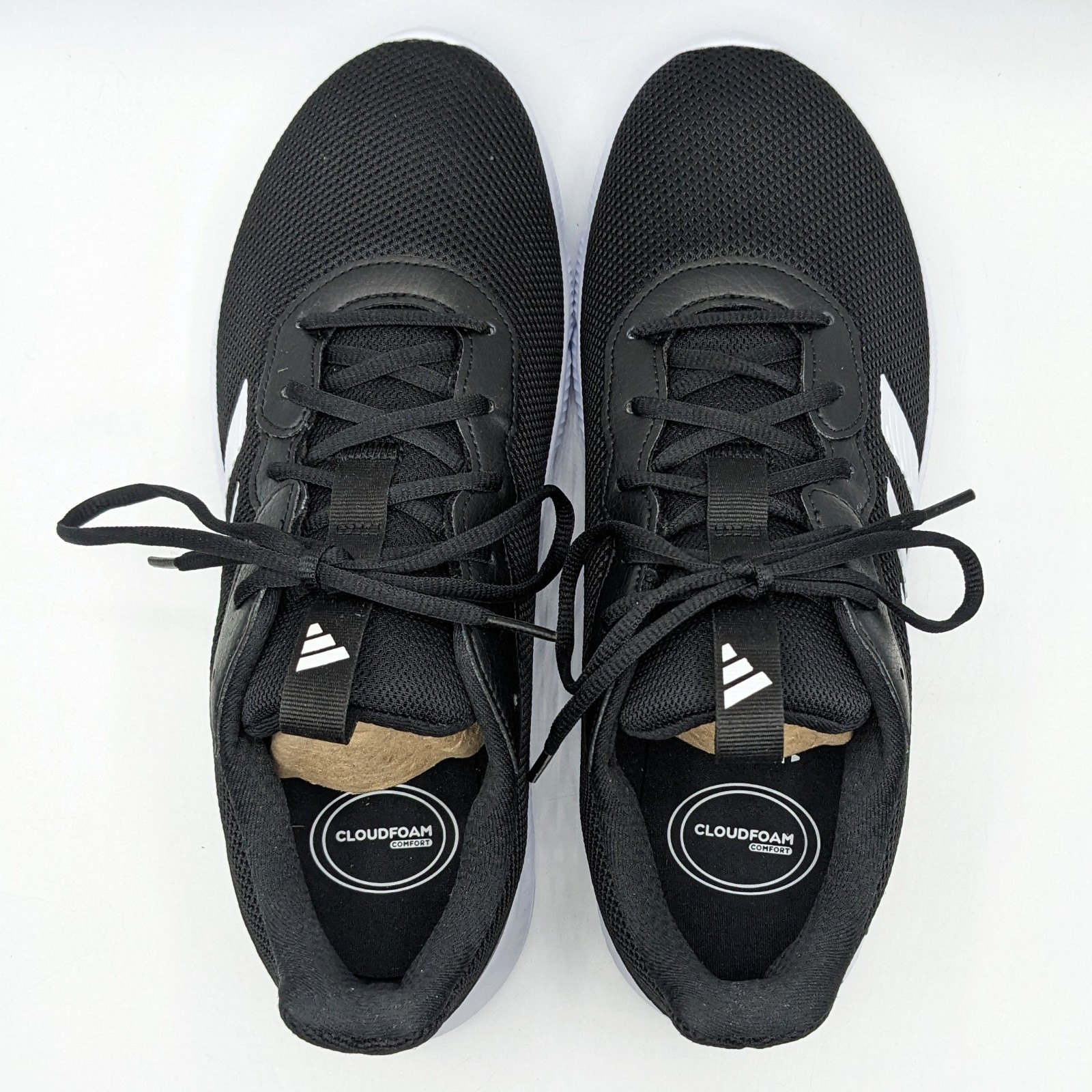 adidas “Cloulfoam Flex Laces” Men’s Everyday Wear Walking Shoes [Black/Wide] NEW