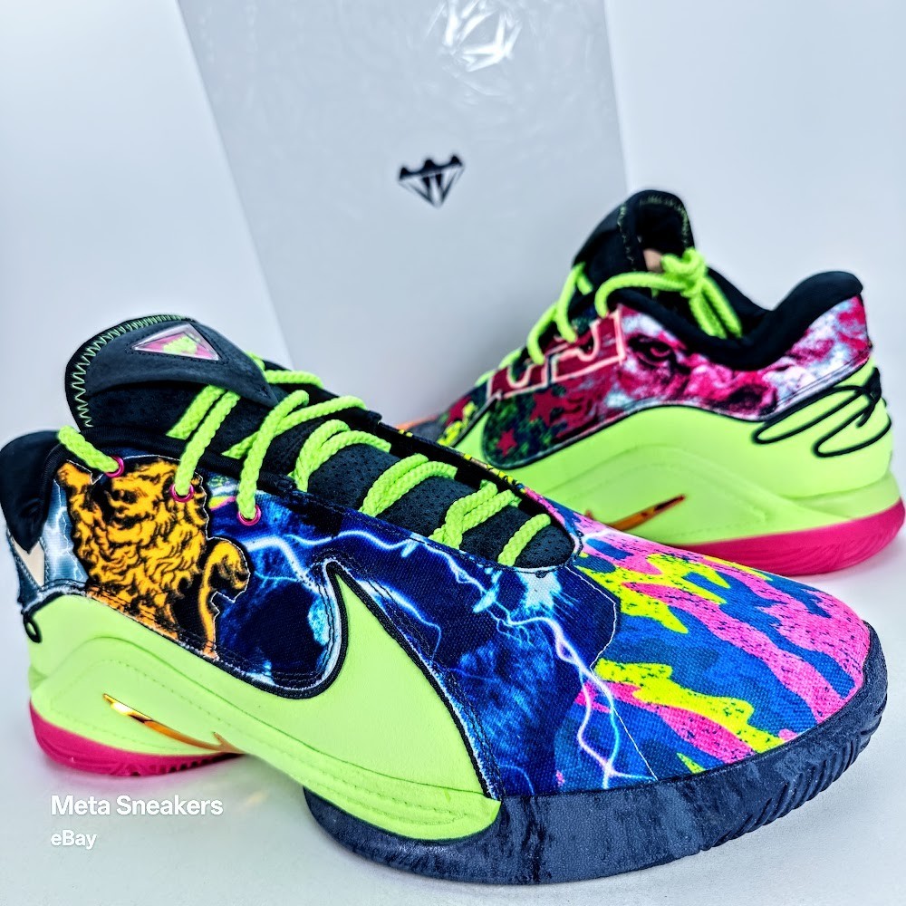 Nike Lebron 22 US 13 Men’s Green Blue Pink Air Zoom Basketball HV8451 400 NIB