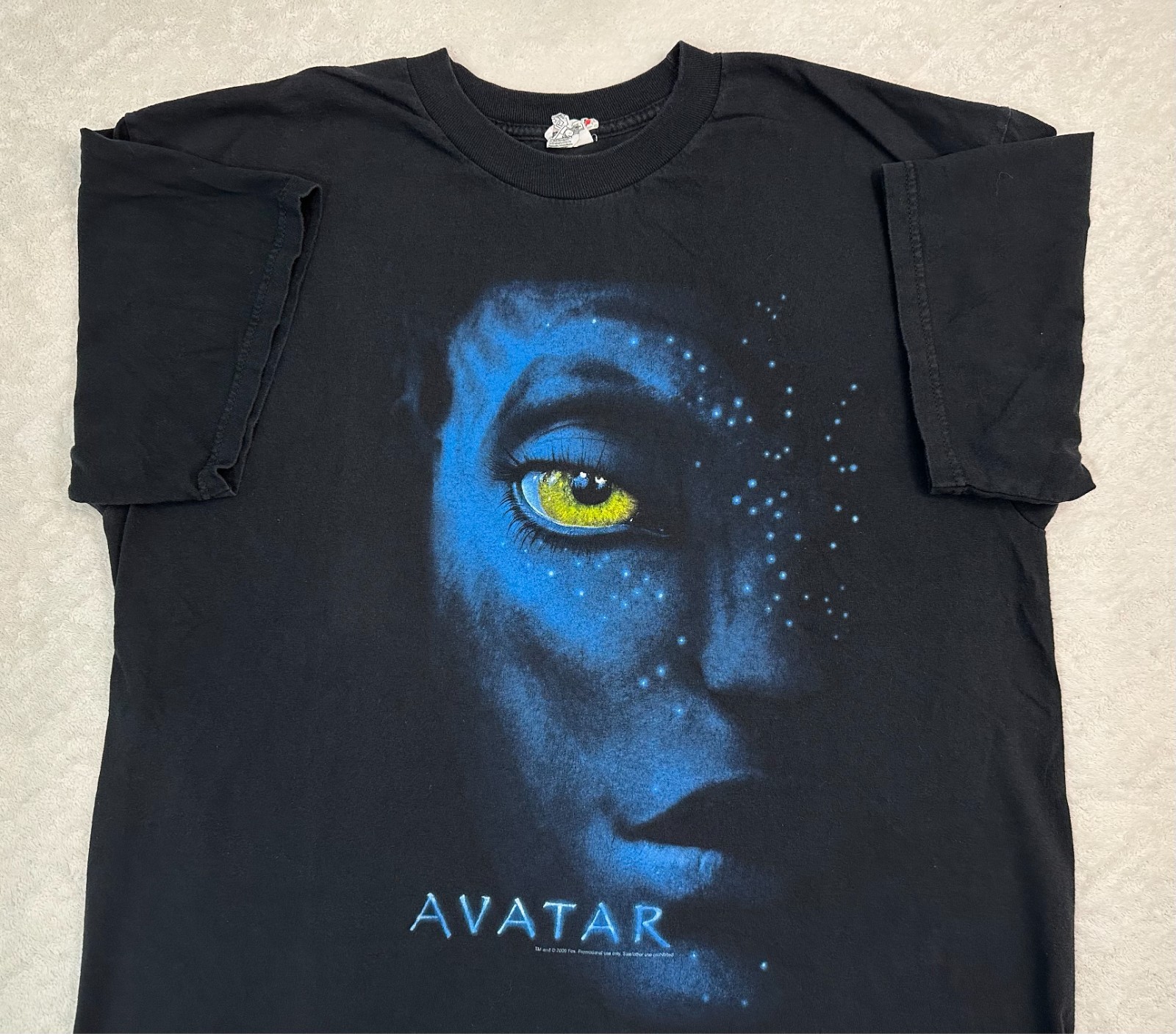Vintage 2000s 2009 Avatar Movie RealD 3D Promotional Theatre Release T-Shirt XL