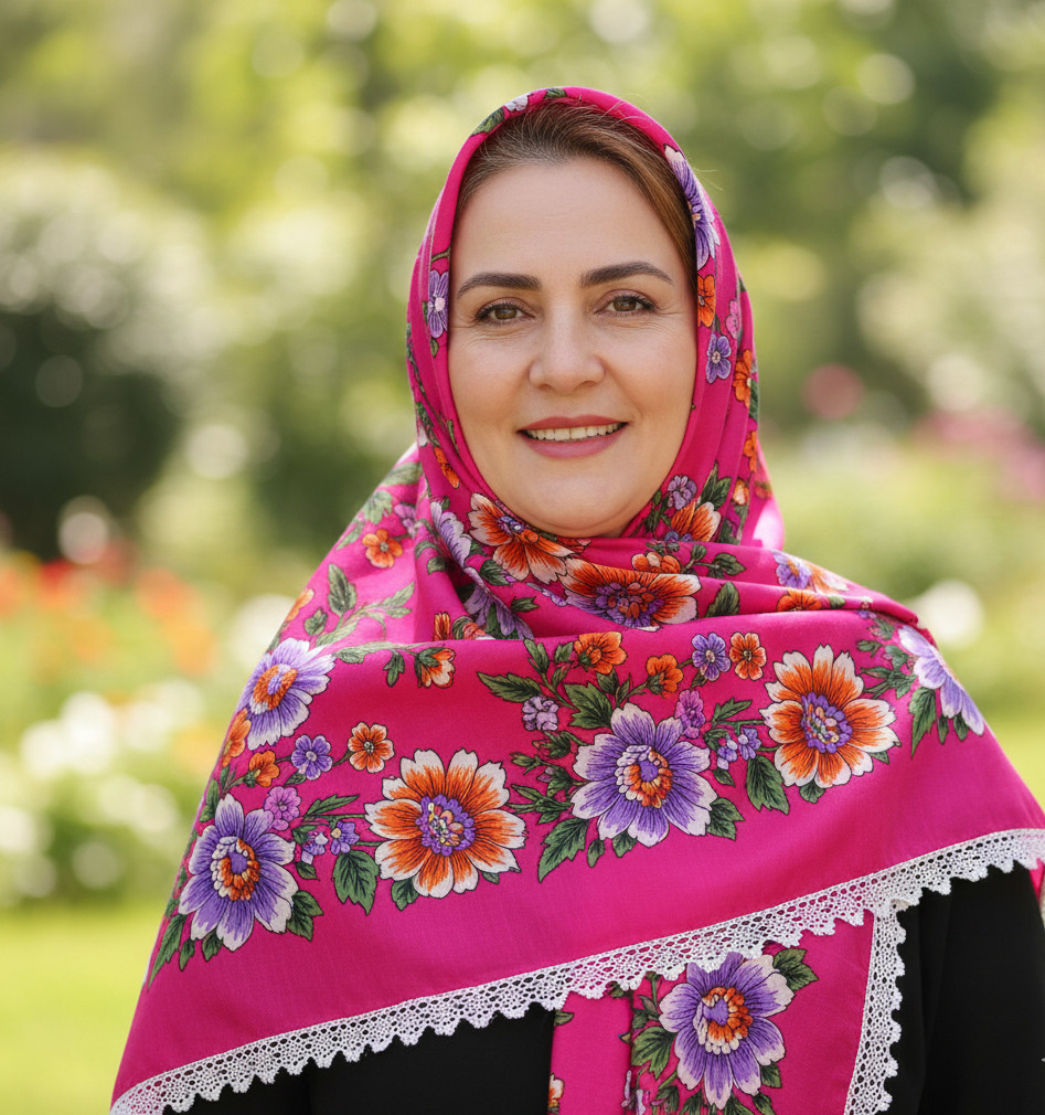 Pink Floral Needle Lace Scarf – Traditional Turkish Oya