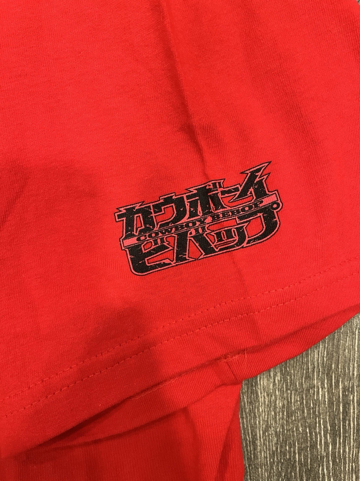 Vintage 90s Y2K Cowboy Bebop Spike Spiegel Vicious ODM Anime Red XL Shirt