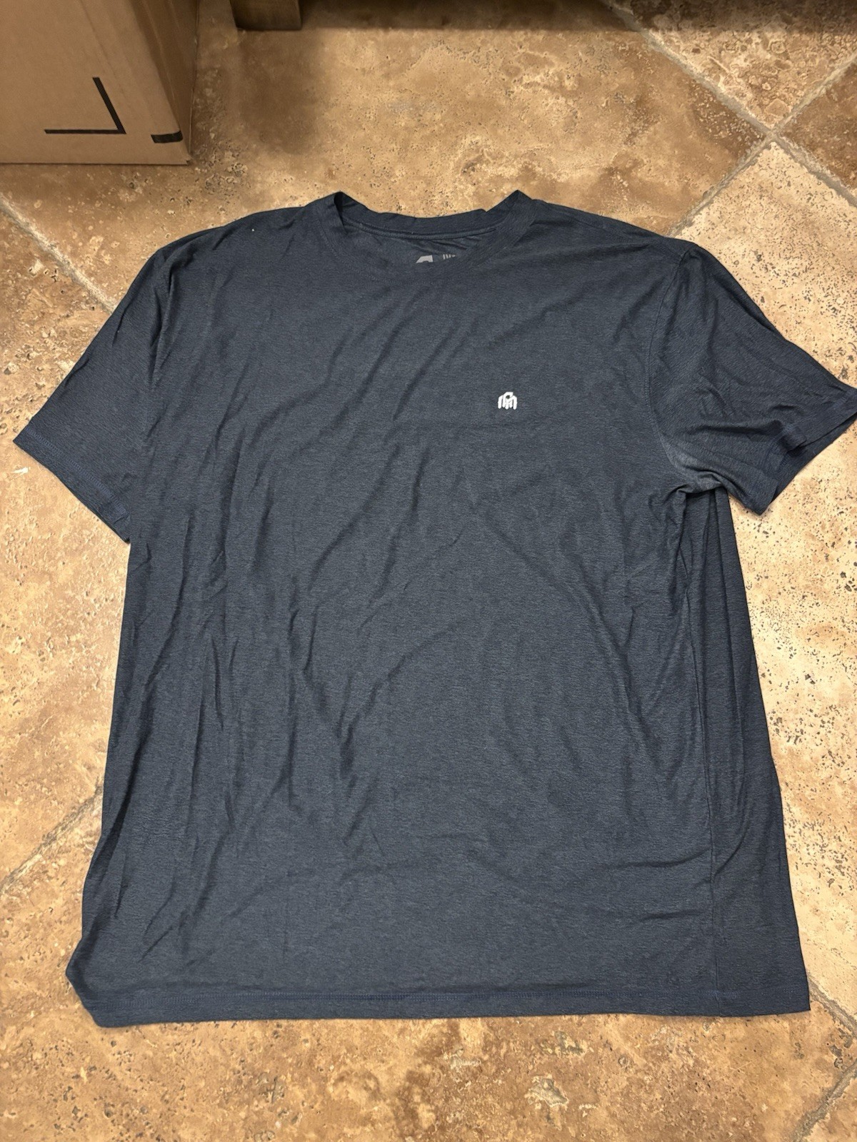 Into the AM Solid Navy Blue Basic Tee T-Shirt Men’s Size XL