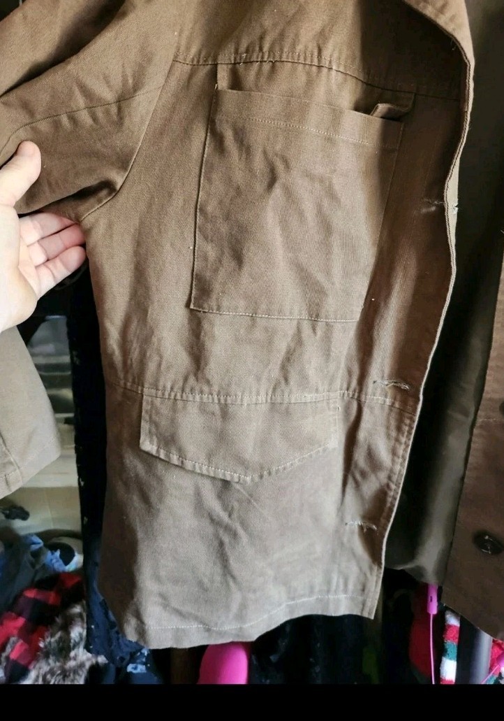 Lush Men Brown Button Up Jacket Large