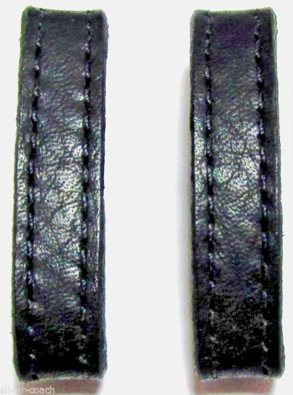 Two 3/8″-Wide Genuine Leather Replacement Belt / Strap Keeper Loops 4 Colors USA