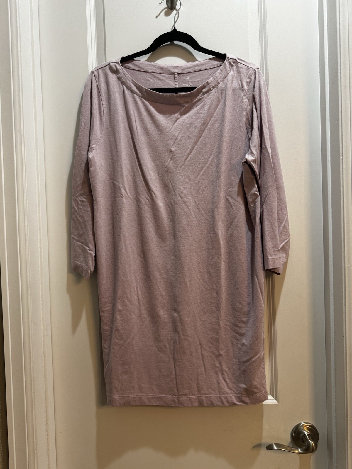 J. Jill Lavender 3/4 Sleeve Boat Neck XL Tall Armpit To Armpit 22” Length 33”