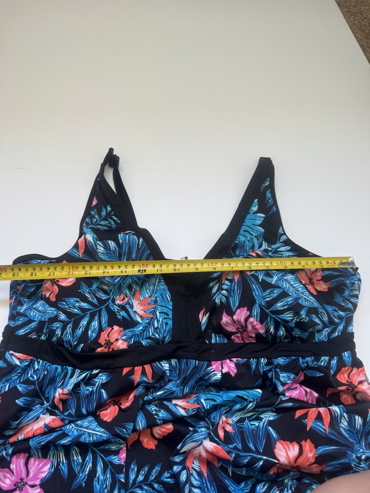 Women’s Plus Size Swim Dress One Piece Swimsuit Floral Tropical Size Unknown