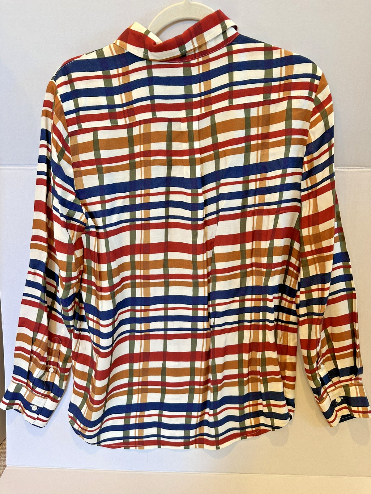 J.McLaughlin Madeline Silk-Blend Blouse Women’s Large