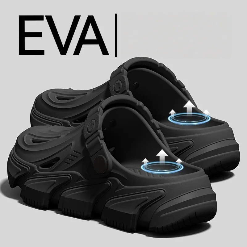 Men’s EVA Clogs Mecha Style Thick Sole Soft Indoor Outdoor Casual Beach Sandals