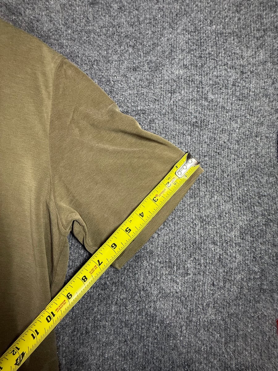 New Johnston & Murphy Men’s Olive Button-Front Polo Shirt Modal Blend Size M NWT
