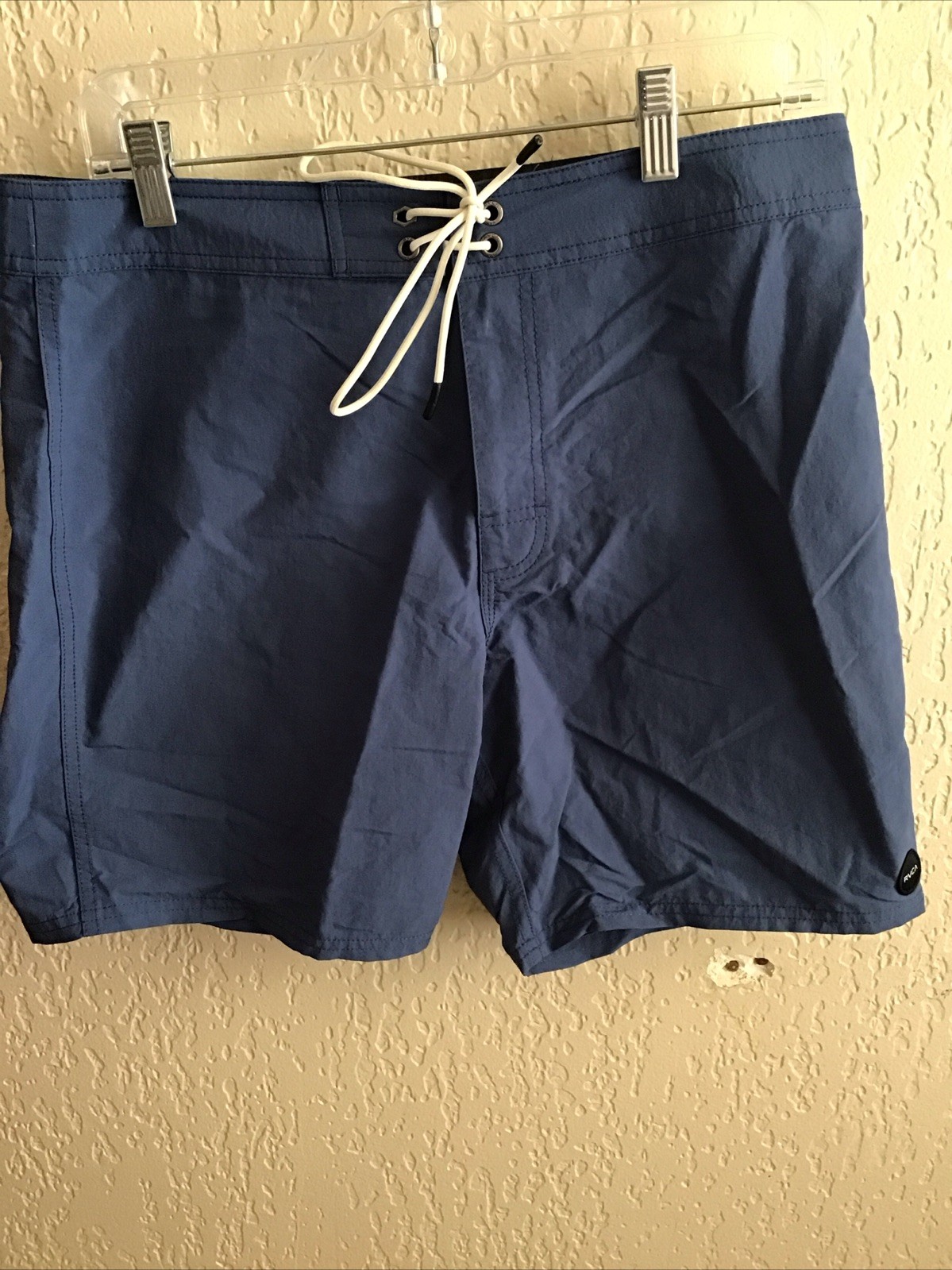 RVCA Size Medium Men’s Board Shorts Swim Trunks Navy Blue New UM