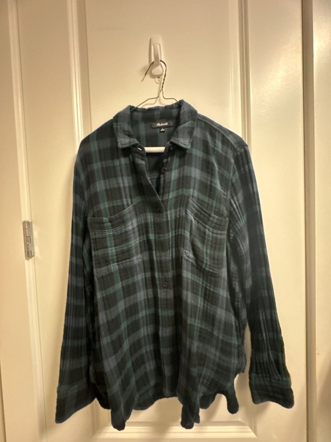 Madewell Lightspun Oversized Ex-Boyfriend Swing Shirt in Heisley Plaid