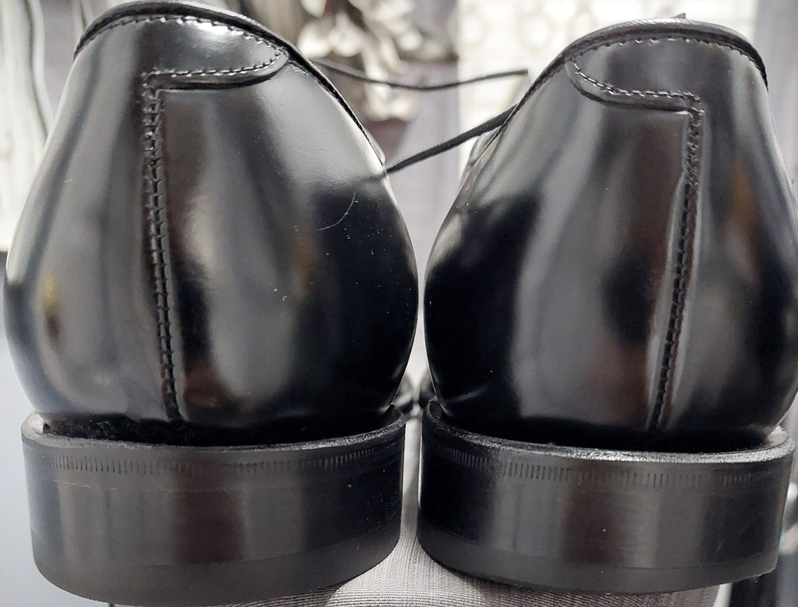 Johnston Murphy Men’s Optima Melton Cap Toe Shoes Sz 10.5 E/C Black