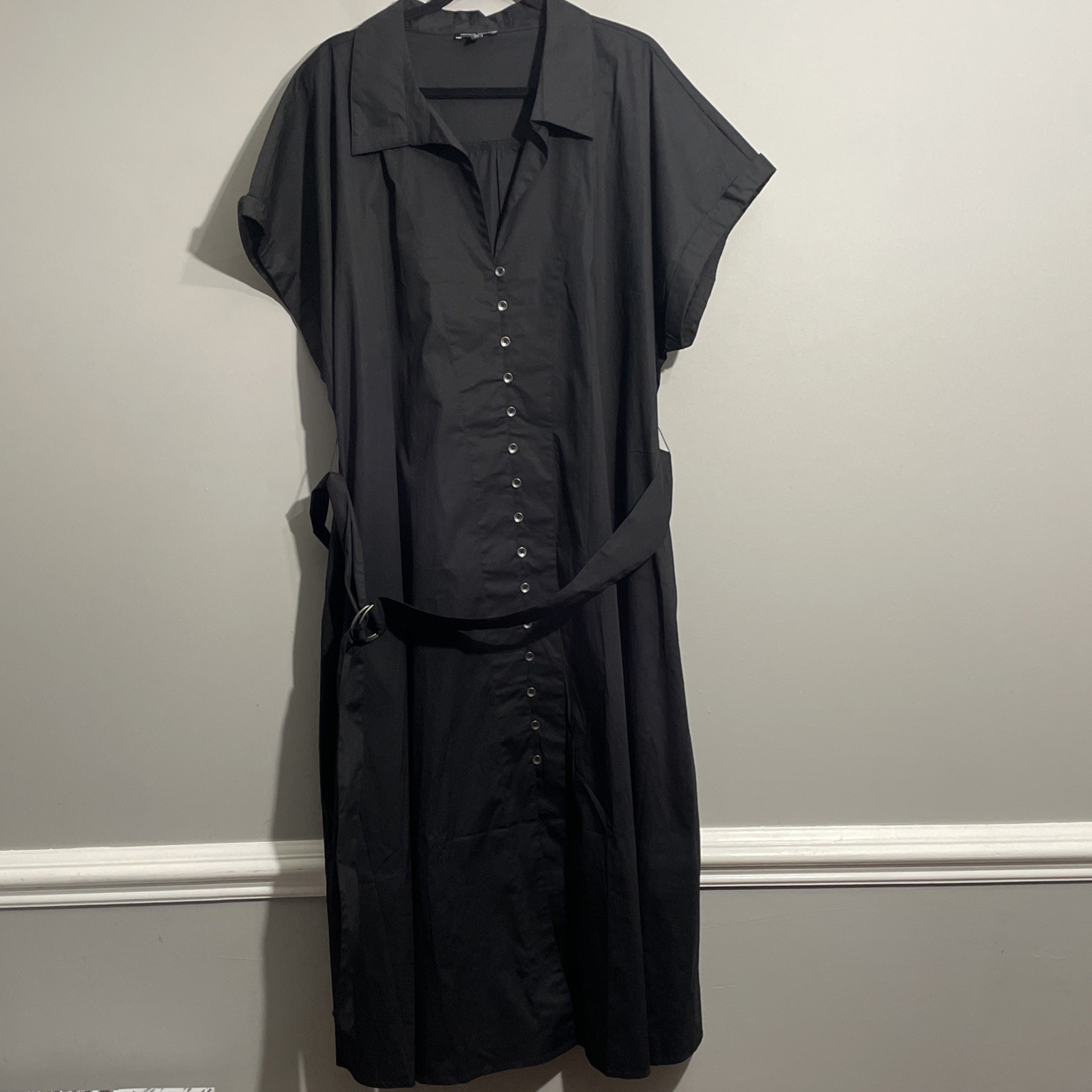Universal Standard Sandy Dress 26/28 Stretch Poplin Soft Structured Plus Size