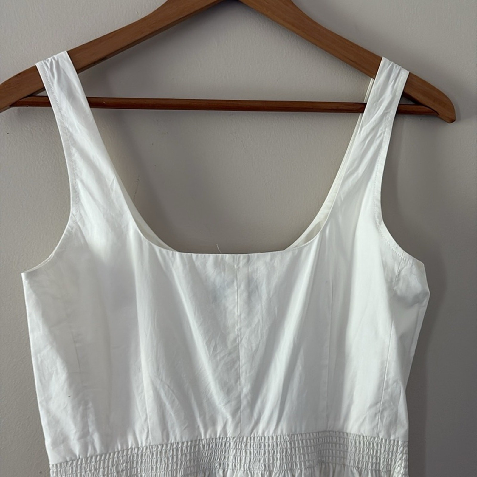 J. Crew Fit-and-flare mini dress cotton poplin structured flare hem white size 4