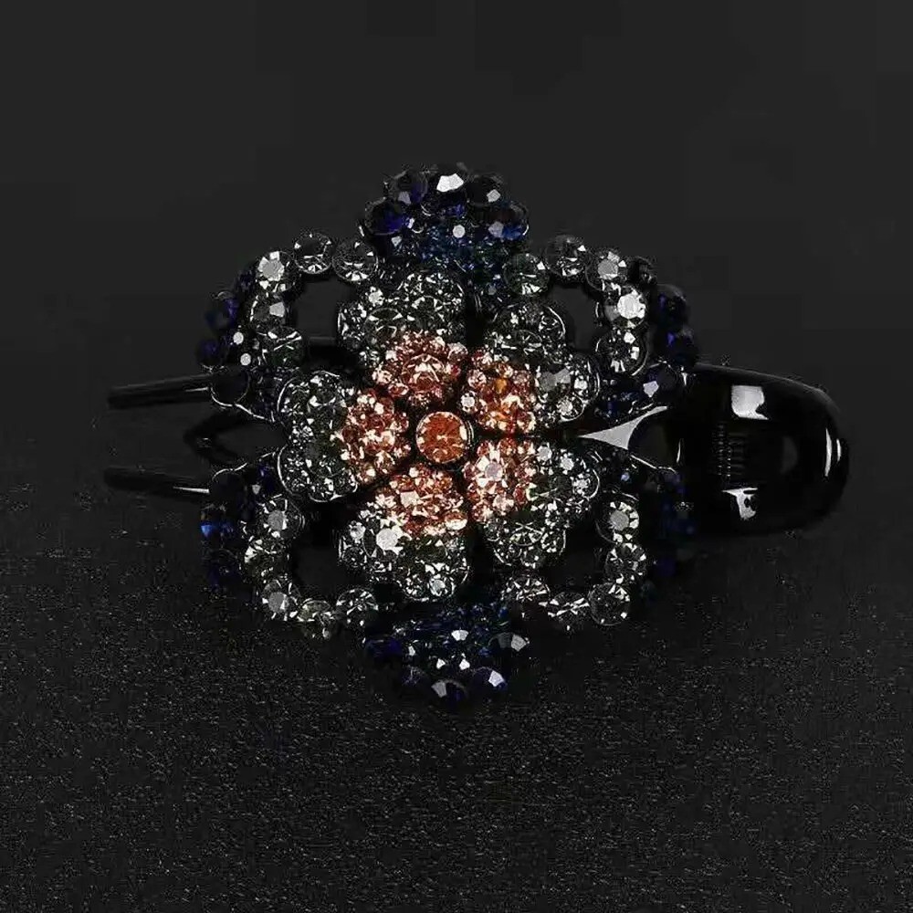 Women Crystal Rhinestone Hairpin Hair Clips Hair Claw Fashion Hair Accessories
