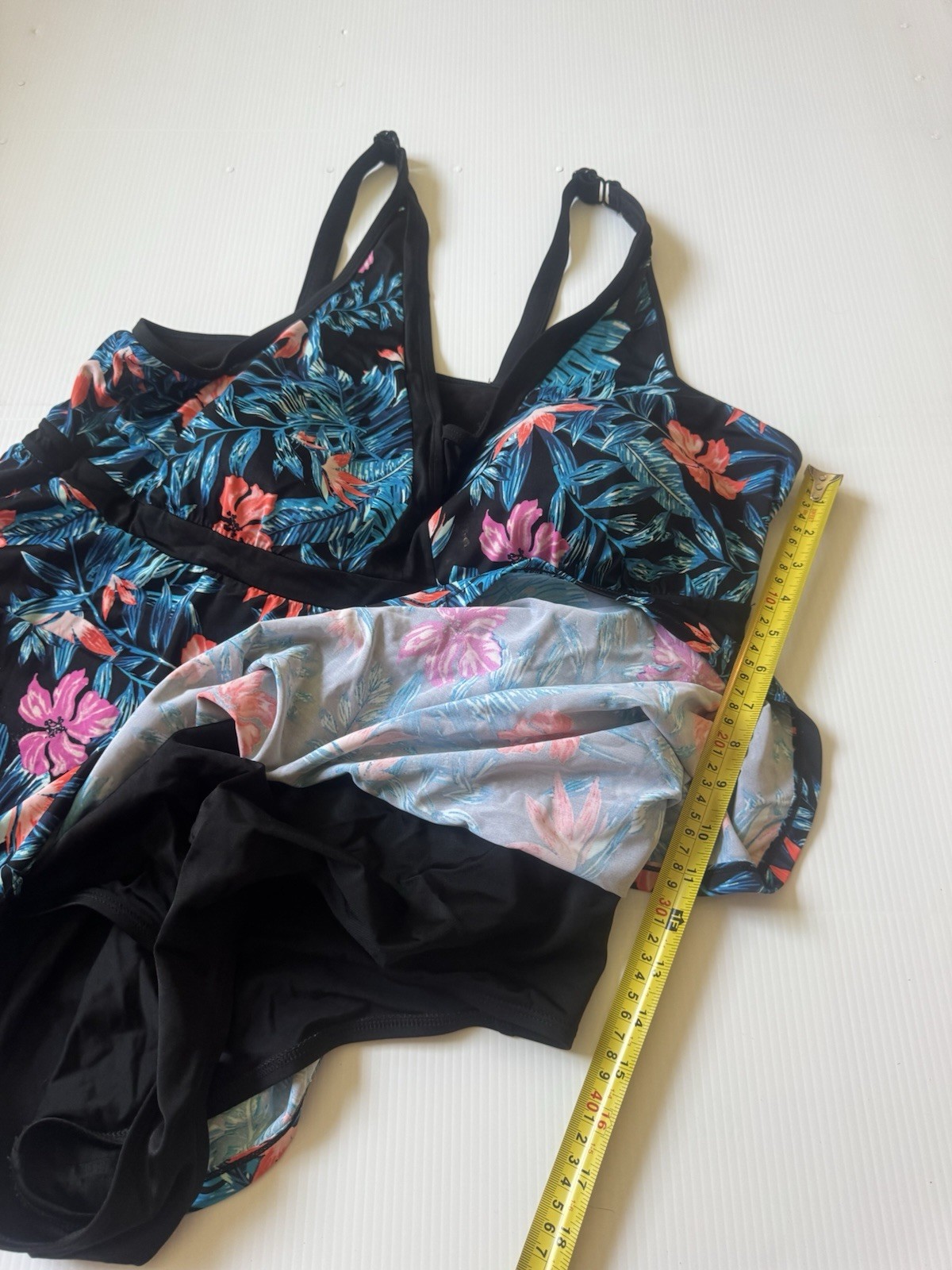 Women’s Plus Size Swim Dress One Piece Swimsuit Floral Tropical Size Unknown