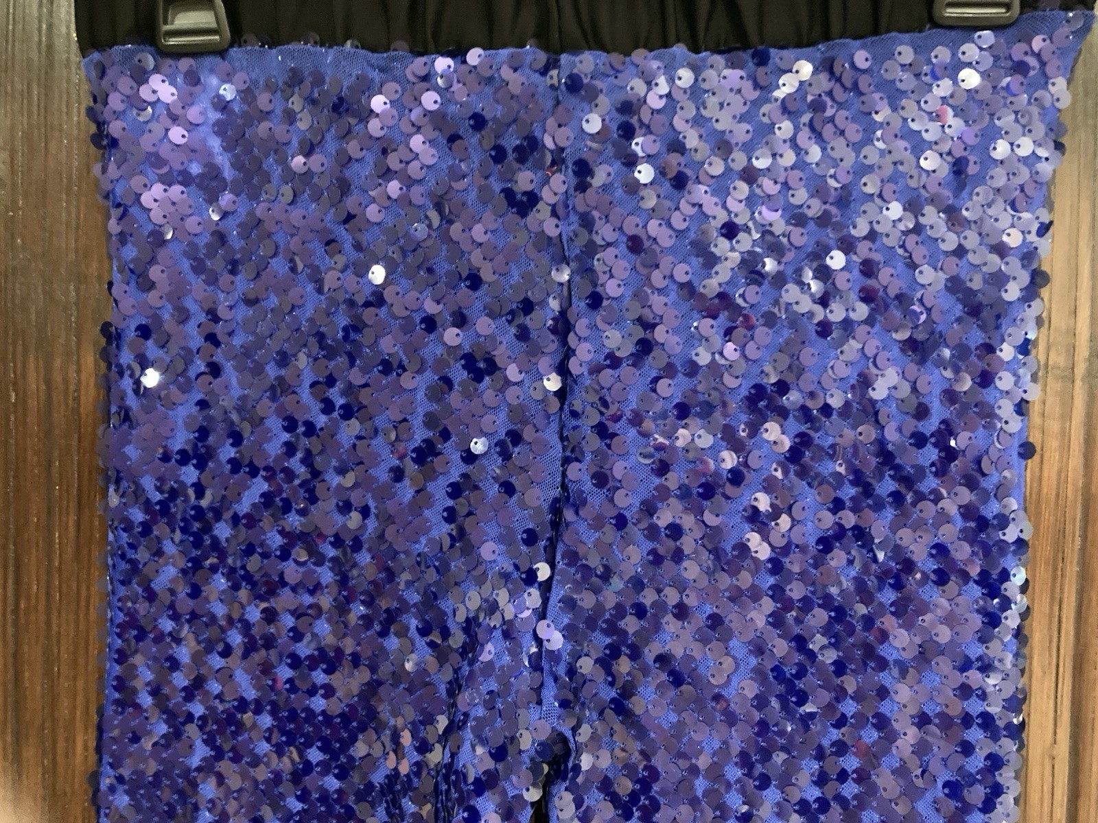 OTTO‘DAME Dodger Blue Sequin Leggings Stretch Sz 4 Small 28 W x 30 L NWOT