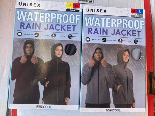 32 Degrees Cool Unisex Waterproof Breathable Rain Jacket