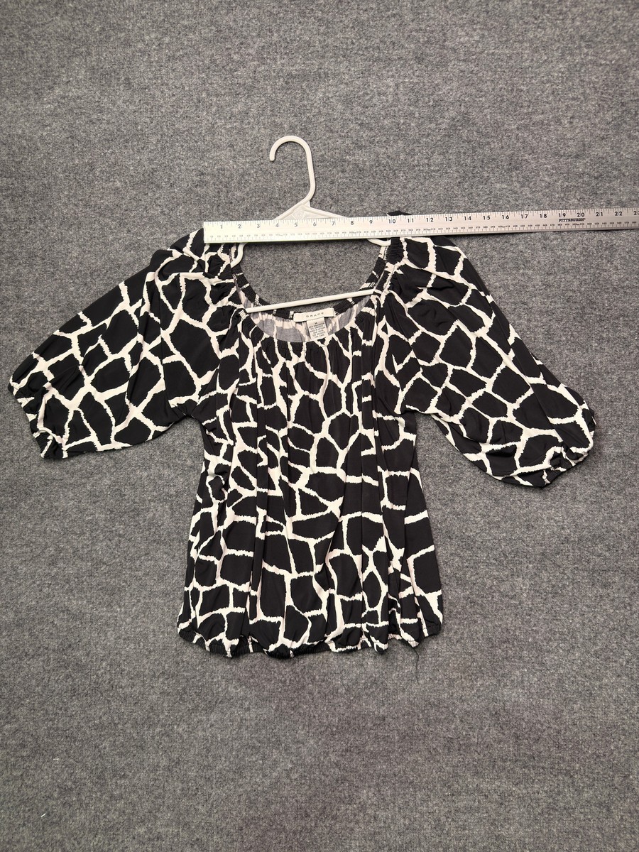 Grace Giraffe Print Square Neck Top