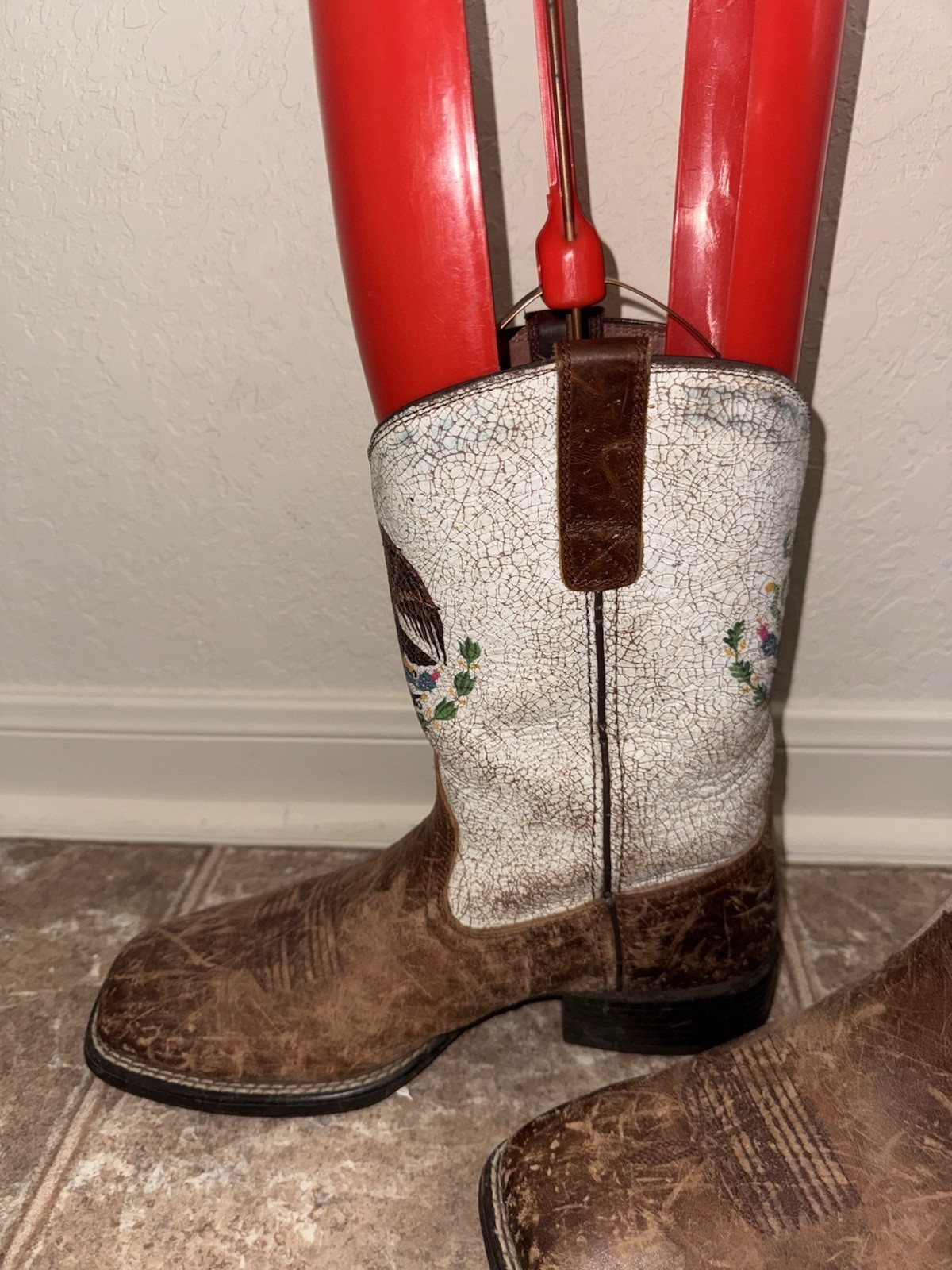 Ariat Sport Orgullo Mexicano Chocolate Coastal Cream Men’s 8.5 D 10038385 Lovely