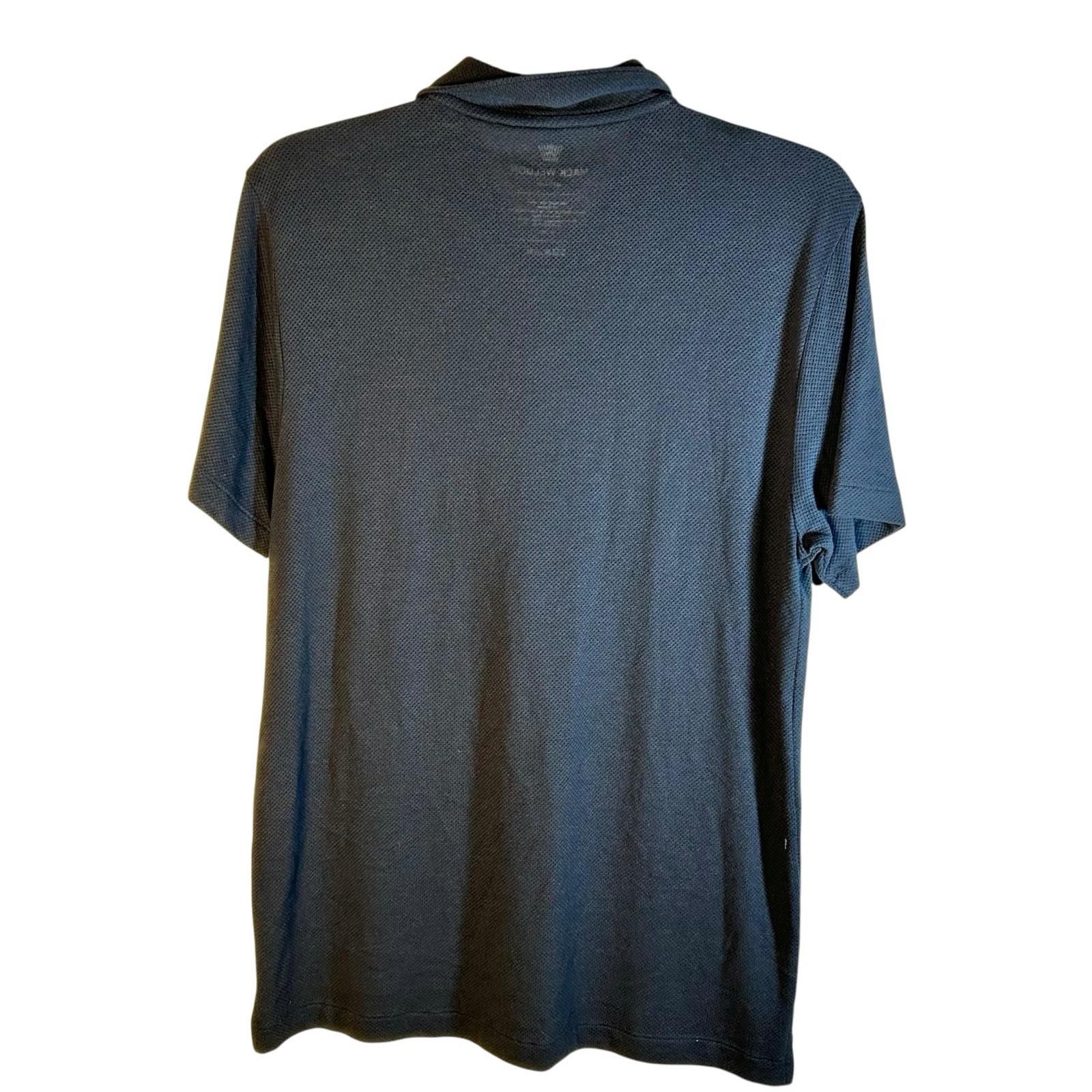 Mack Weldon Breathable Polo Shirt Blue Modal Blend For Daily Wear Mens Size M