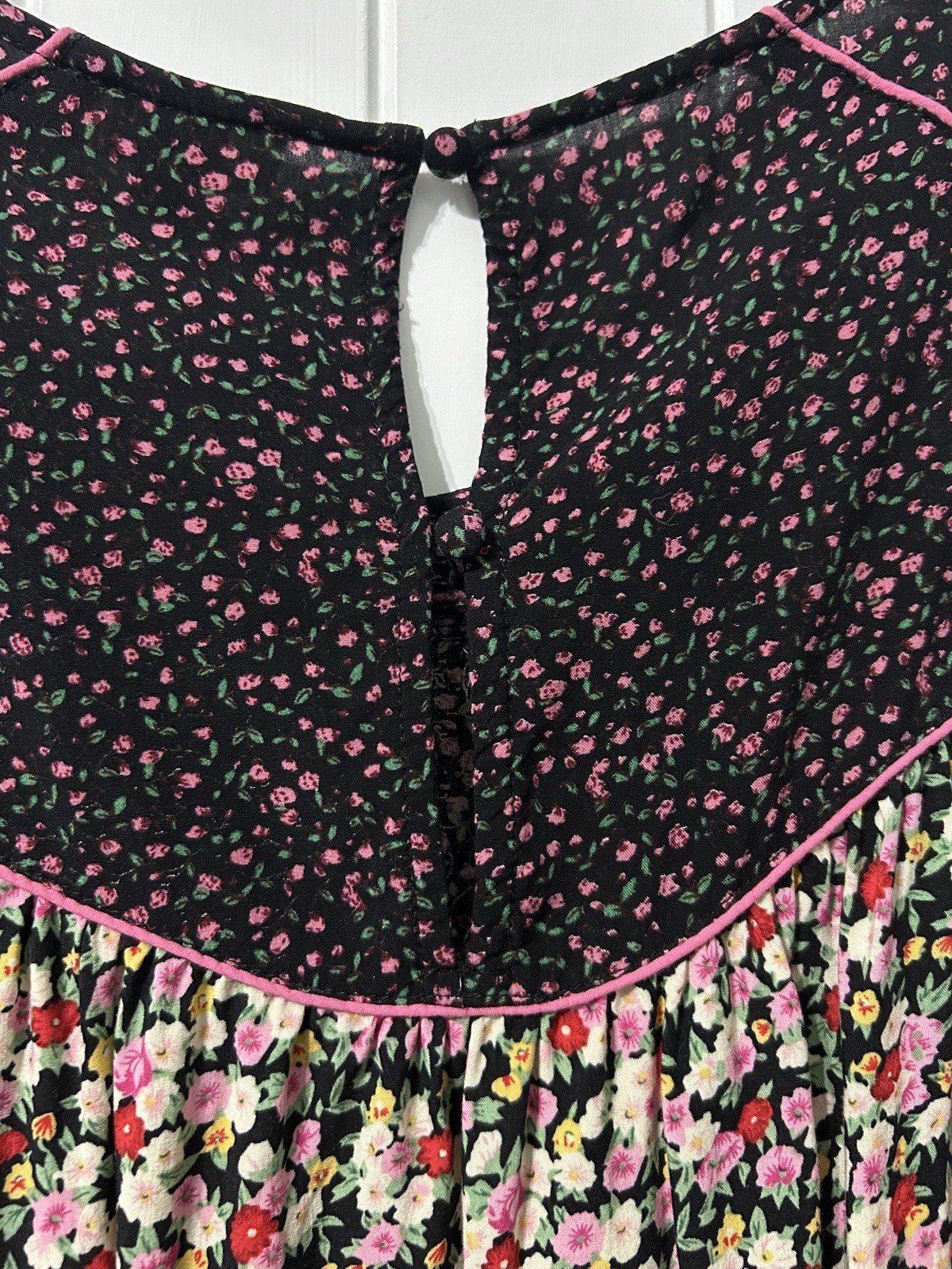 Umgee Floral Tunic Blouse With Three Quarter Sleeves In Large