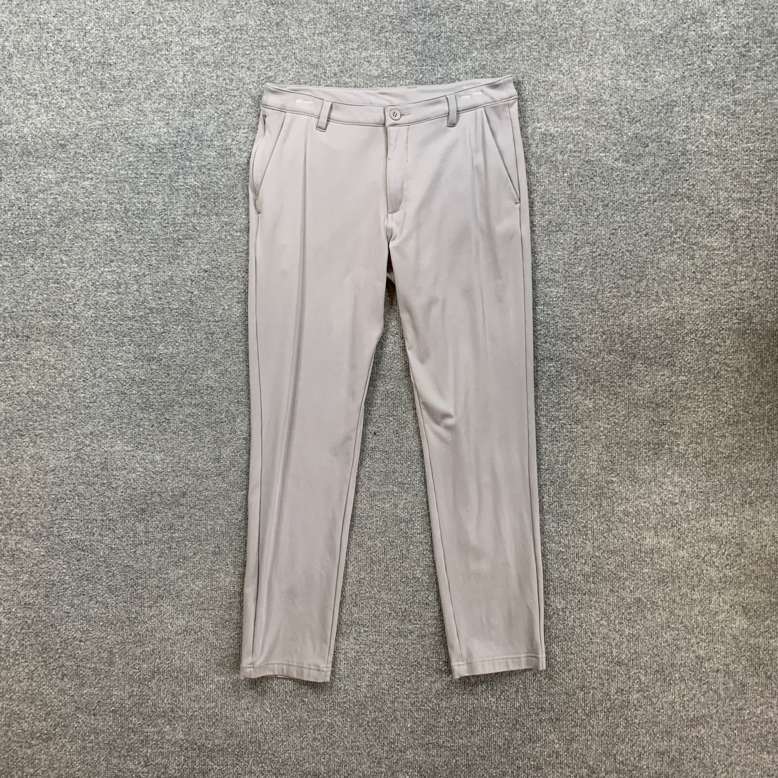Into The Am Pants Mens 33 Ash Ankle Slim 4-Way Stretch Viscose Nylon Blend