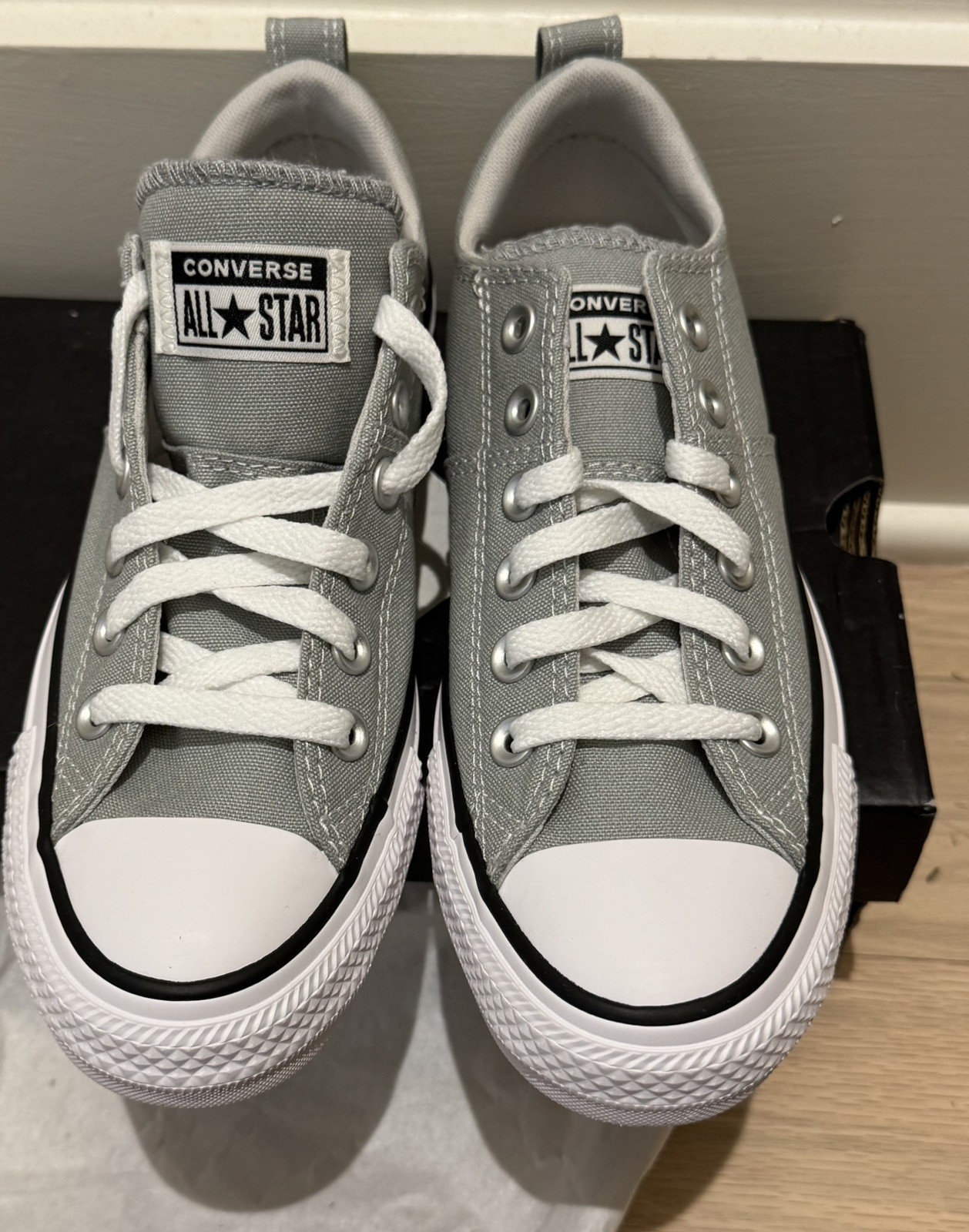 NEW Converse CTAS Madison OX Women’s 7.5 Ash Stone Gray NIB Lo Top