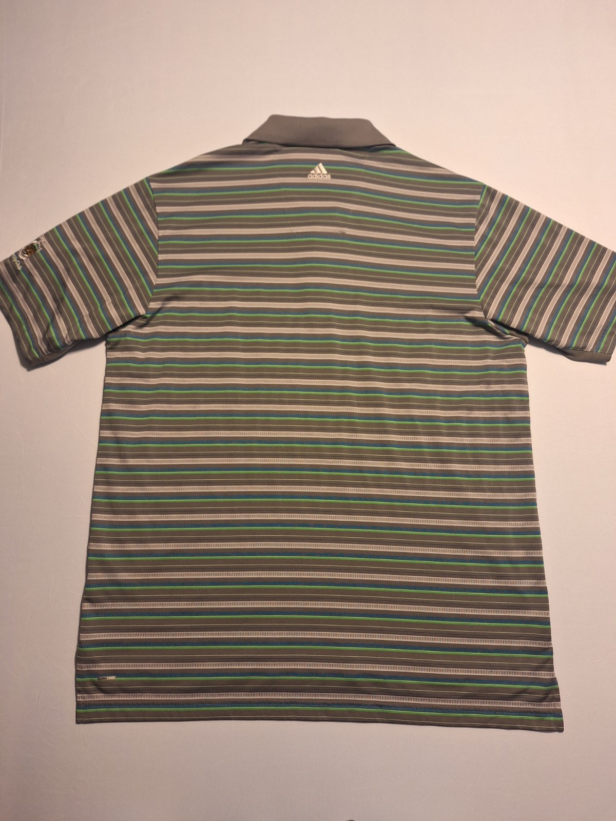 adidas ClimaCool Men’s L Striped Short Sleeve Polo 100% Polyester