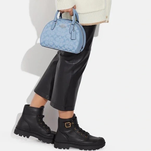 Coach Sydney Satchel In Signature Chambray – NWT