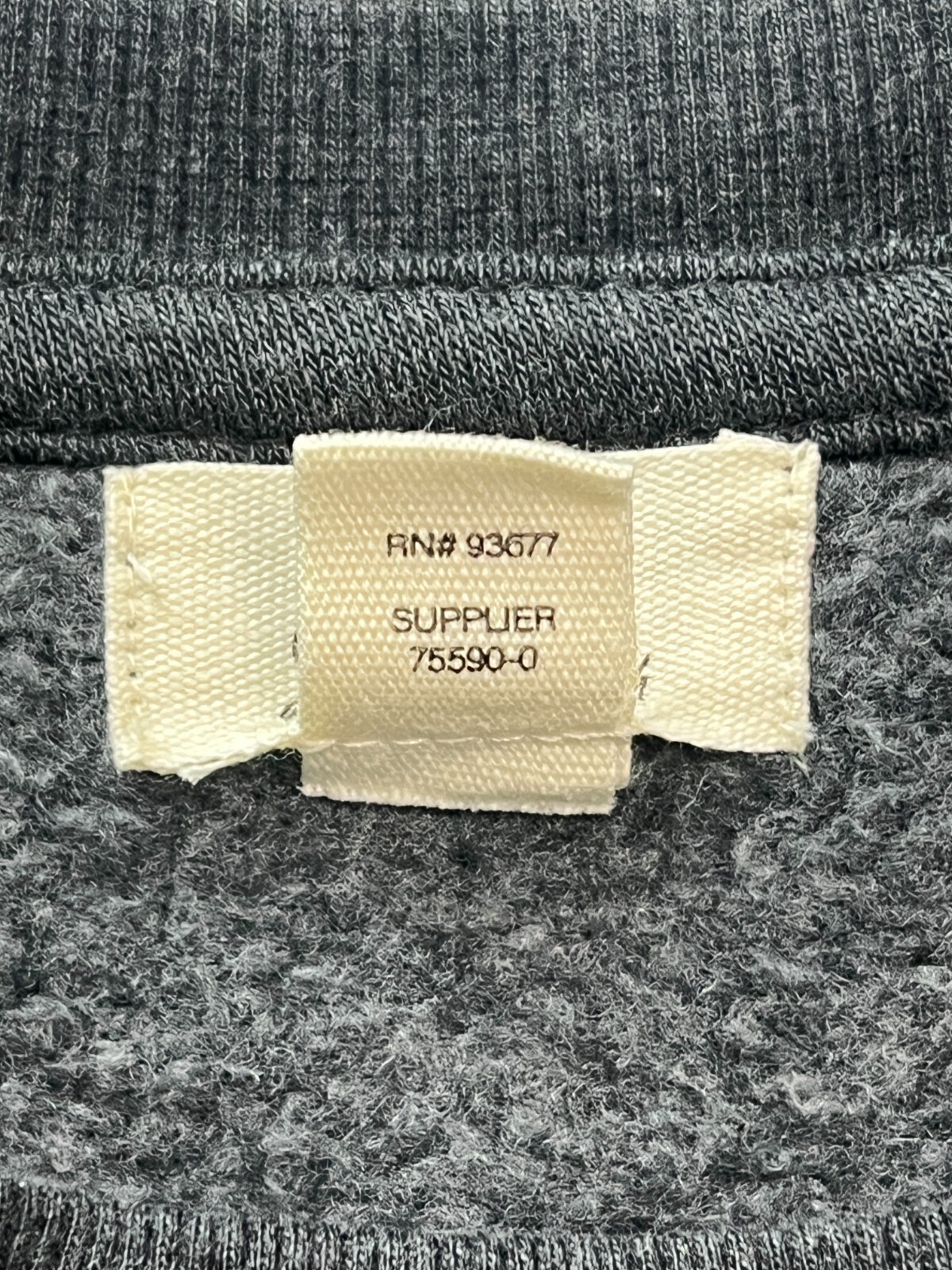 A.N.A Gray Long Sleeve Padded Shoulder Sweatshirt Women’s Size Large