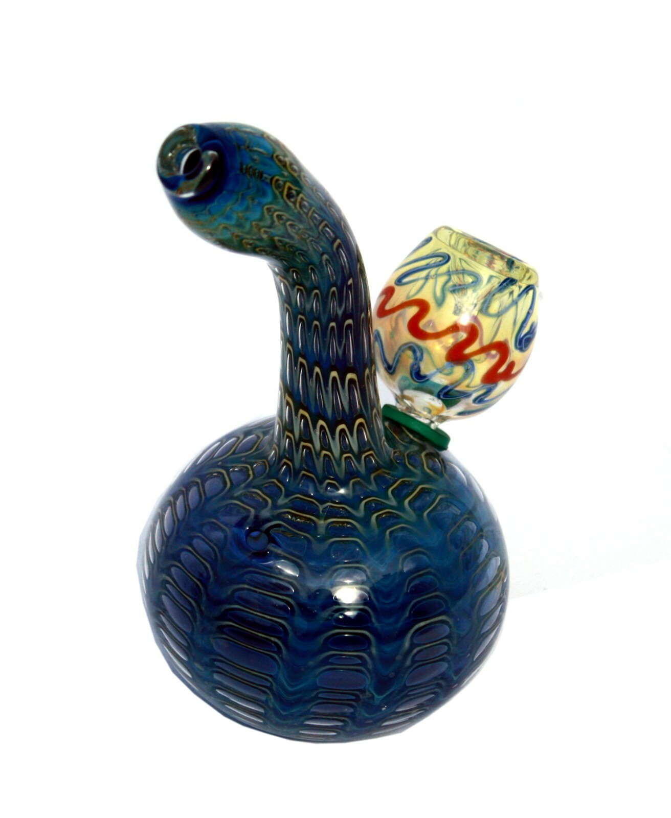 LOT OF 3 BALROG 6″ TALL GLASS BUBBLER HOOKAH SHISHA BONG WATER PIPE PGW015