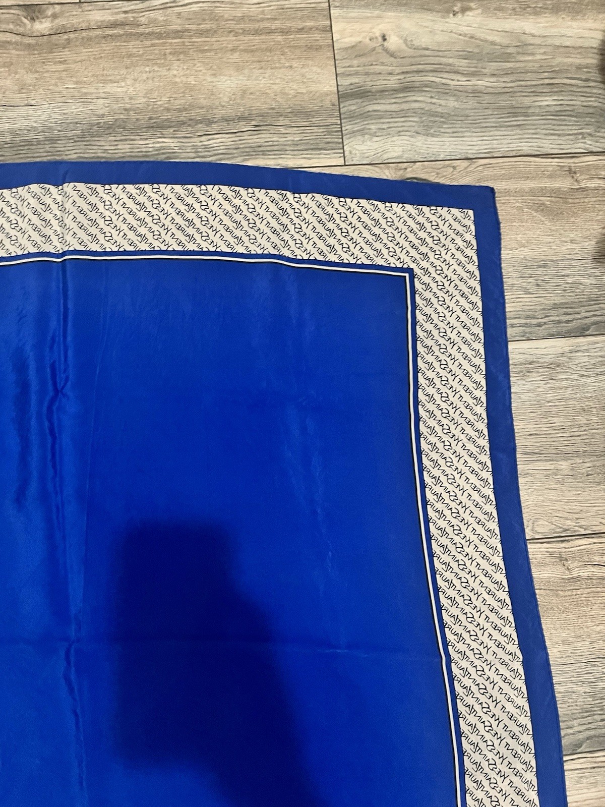 Vintage 100% Silk Yves Saint Laurent Scarf (35 in x 34 in)