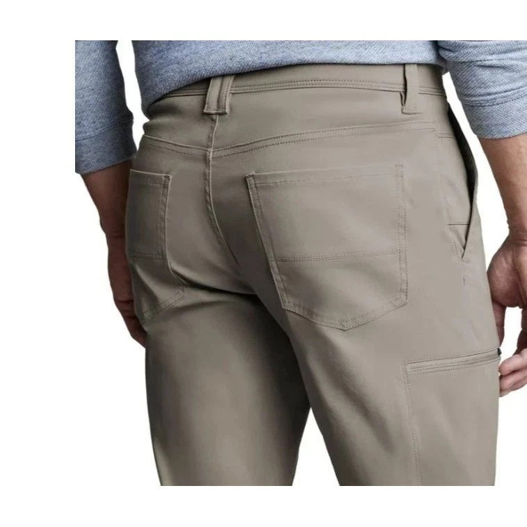 Copper and Oak Supply Co Utility Pants Men 30×29 Tan Straight Fit Tech