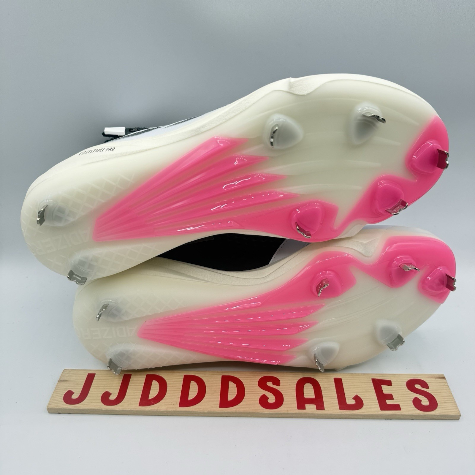 Adidas Adizero Impact+ Baseball Cleats White Black Pink IF3352 Men’s Sz 12.5 NWT