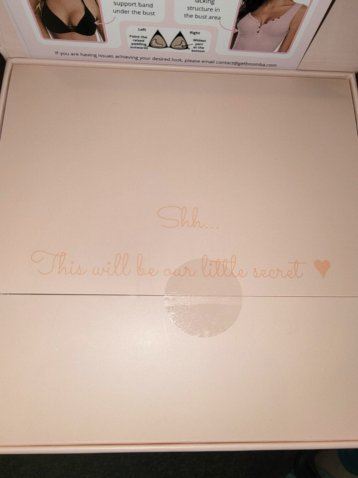 BOOMBA ULTRA BOOST BRA INSERTS BEIGE SIZE D NIB